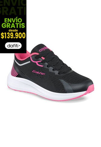 Tenis Running Tarol Negro Para Niña Croydon Croydon