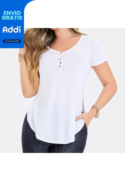 Blusa Anggy Blanco Croydon Para Mujer