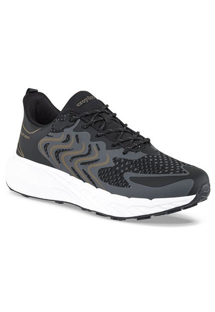 Tenis Running Krox Negro Para Hombre Croydon