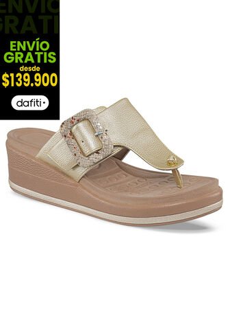 Sandalias Tacón Ivonne Oro Para Mujer Croydon Croydon