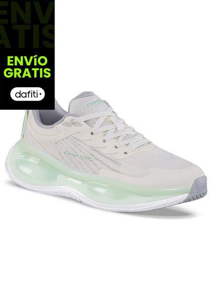 Tenis Running Pxal Blanco-Agua Croydon Para Mujer