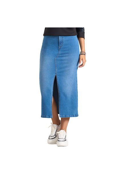 Falda Salome Azul Para Mujer Croydon
