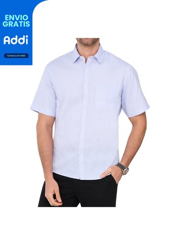 Camisa Paul Mc Azul Celeste Croydon Para Hombre Croydon