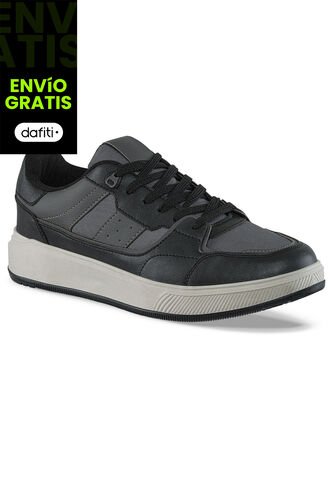 Tenis Urbanos Dusty Negro-Gris Croydon Para Hombre Croydon