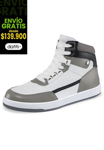 Tenis Saitama Blanco-Gris Para Hombre Croydon Croydon
