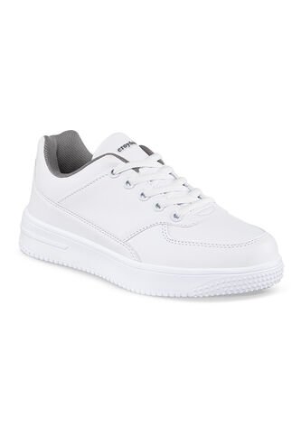 Tenis Colegio Shopir C Blanco-Gris Para Niño Y Niña Croydon Croydon