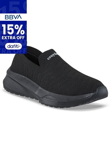 Tenis Para Caminar Slom Negro-Negro Croydon Para Mujer