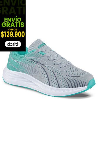 Tenis Arilly Gris-Agua Para Niña Croydon Croydon