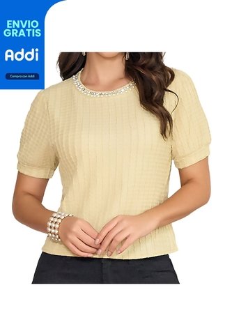 Blusa Amal Amarillo Croydon Para Mujer Croydon