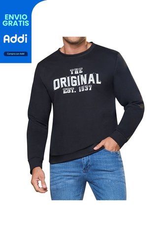 Buzo Camilo Negro Croydon Para Hombre Croydon