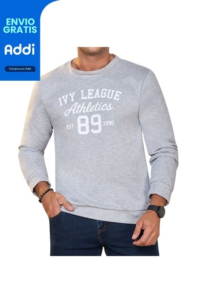 Buzo Leo Gris Croydon Para Hombre