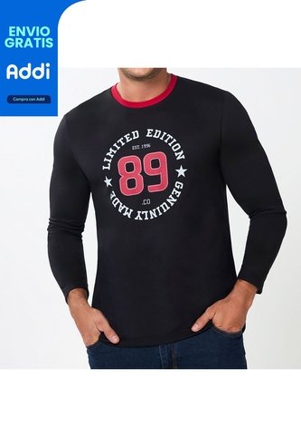 Camibuzo Dilan Negro Croydon Para Hombre Croydon