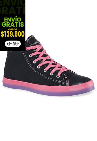 Botines Hoss Alto Negro Para Niña Croydon Croydon