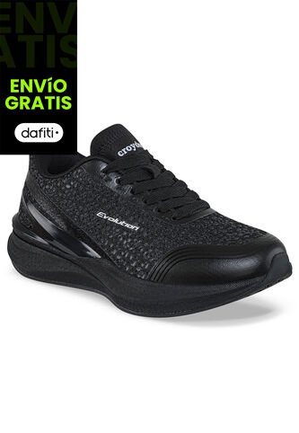 Tenis Running Jorica Negro-Negro Croydon Para Mujer Croydon