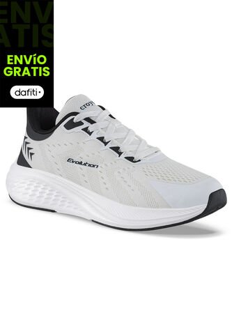 Tenis Running Armal Blanco-Negro Croydon Para Hombre Croydon