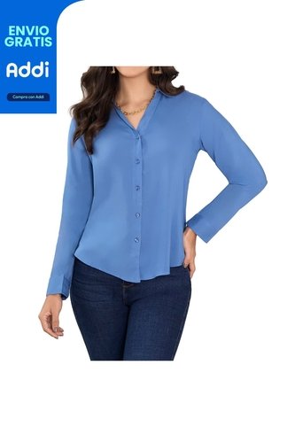 Blusa Ela Azul Croydon Para Mujer Croydon