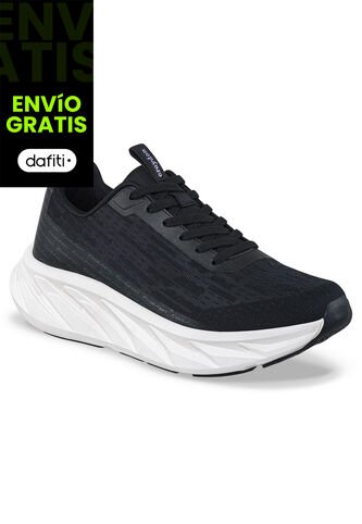 Tenis Running Hebar Negro-Blanco Croydon Para Mujer Croydon