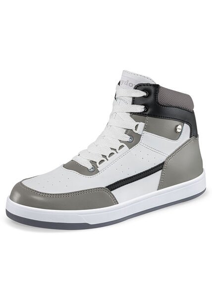 Tenis Saitama Blanco-Gris Para Hombre Croydon