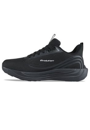 Tenis Running Peko Negro-Negro Croydon Para Mujer