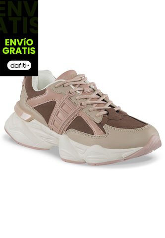 Tenis Urbanos Nado Beige-Café Croydon Para Mujer Croydon