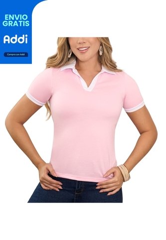 Blusa Polo Luisa Rosa Croydon Para Mujer Croydon
