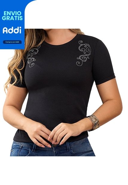 Camiseta Eris Negro Croydon Para Mujer