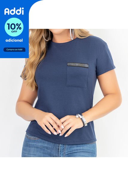 Blusa Francia Azul Para Mujer Croydon