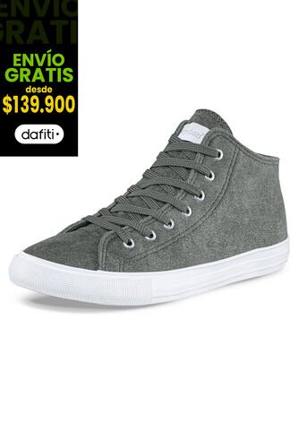 Botines Azurra Alto Gris Para Mujer Croydon Croydon