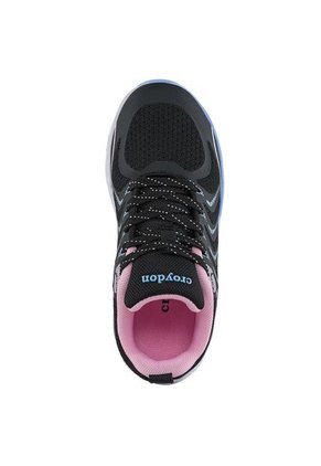 Tenis Running Qorife Negro Croydon Para Niña