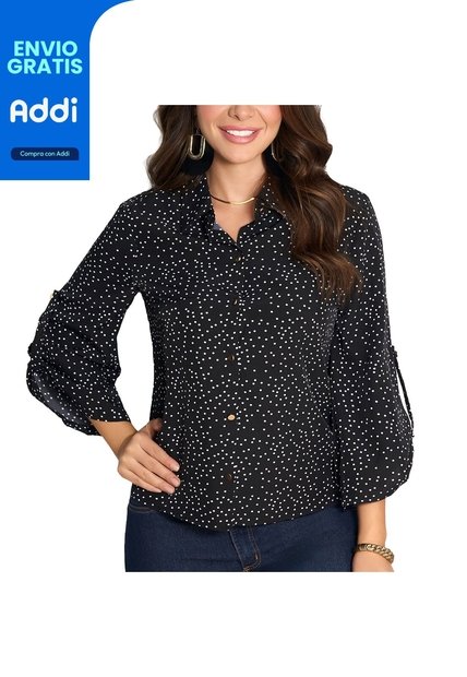 Blusa Jessie Negro Croydon Para Mujer