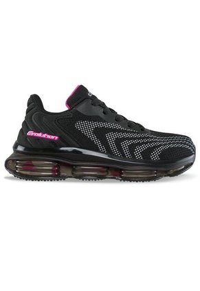Tenis Running Ulorix Negro-Fucsia Croydon Para Niña