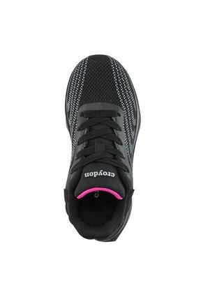 Tenis Running Ulorix Negro-Fucsia Croydon Para Niña
