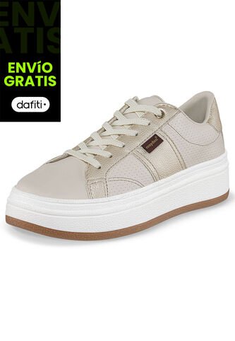 Tenis Ghada 3 Beige Croydon Para Mujer Croydon