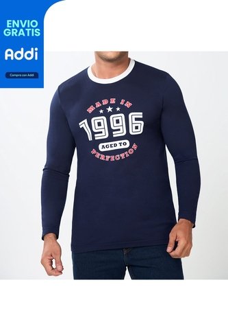 Camibuzo Sergio Azul Croydon Para Hombre Croydon