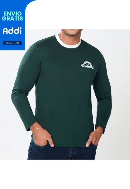 Camibuzo Danilo Verde Croydon Para Hombre