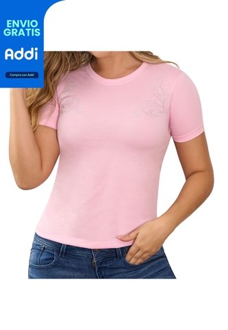 Camiseta Eris Rosa Croydon Para Mujer Croydon