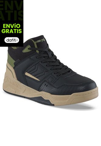 Tenis Urbanos Tiludo Negro Croydon Para Hombre Croydon