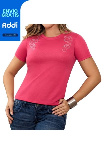 Camiseta Eris Fucsia Croydon Para Mujer
