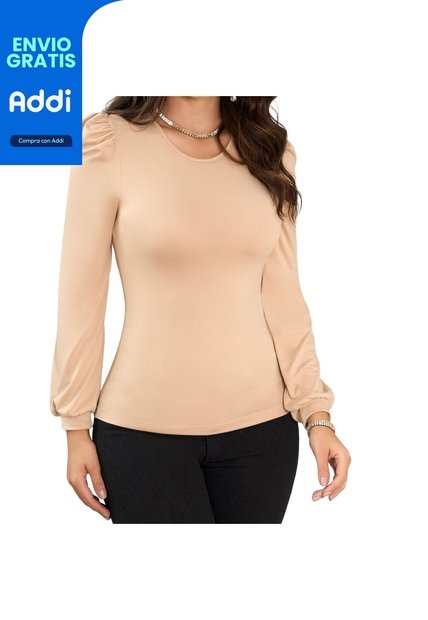 Blusa Alicia Beige Croydon Para Mujer