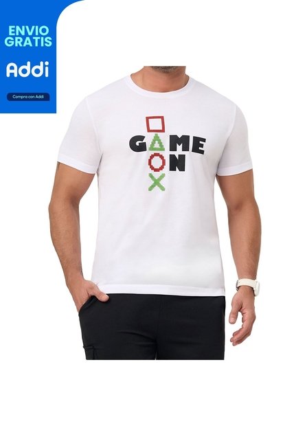 Camiseta Game Blanco Croydon Para Hombre