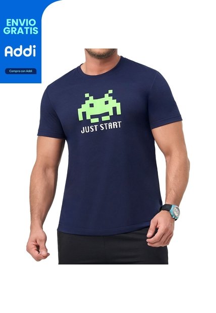 Camiseta Alien Azul Osc Croydon Para Hombre