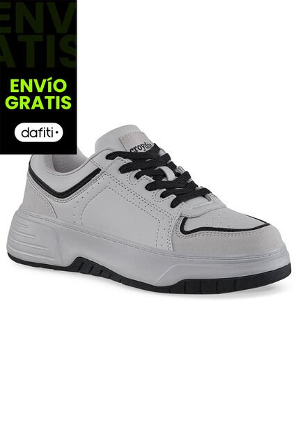 Tenis Urbanos Cuspi Gris Croydon Para Mujer