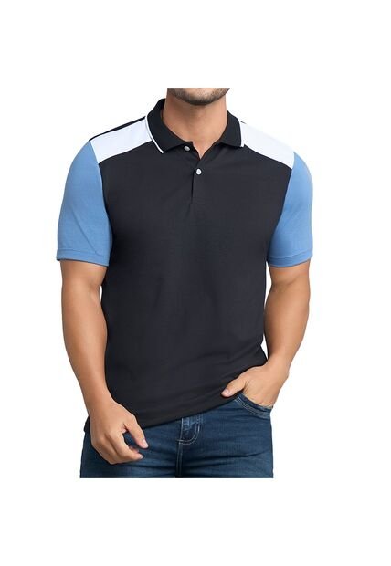 Camiseta Polo Emanuel Azul Claro Para Hombre Croydon