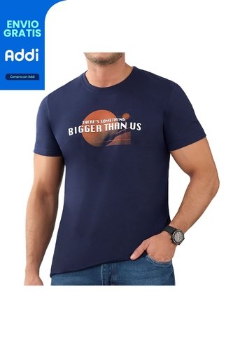 Camiseta Universe Azul Osc Croydon Para Hombre Croydon