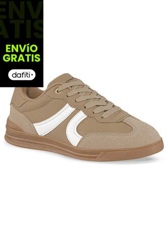 Tenis Sona Beige-Blanco Croydon Para Mujer Croydon