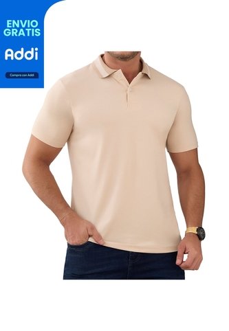 Camiseta Polo Pedro Beige Croydon Para Hombre Croydon