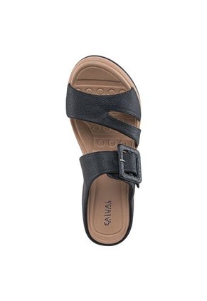 Sandalias Tacón Belkys Negro Croydon Para Mujer