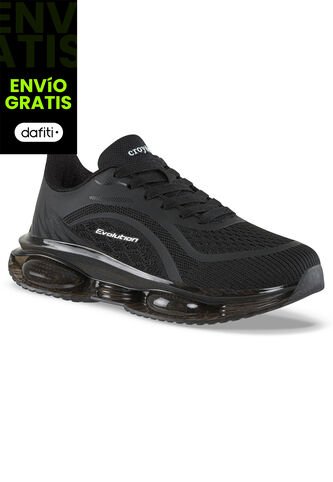 Tenis Running Lumo Negro-Negro Croydon Para Mujer Croydon