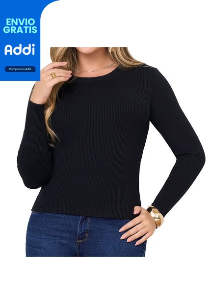 Buzo Alana Negro Croydon Para Mujer