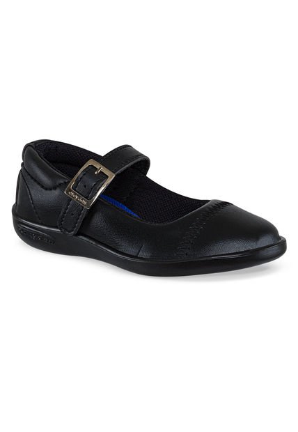 Zapatos Escolares Colegial Lorik Negro Para Niña Croydon